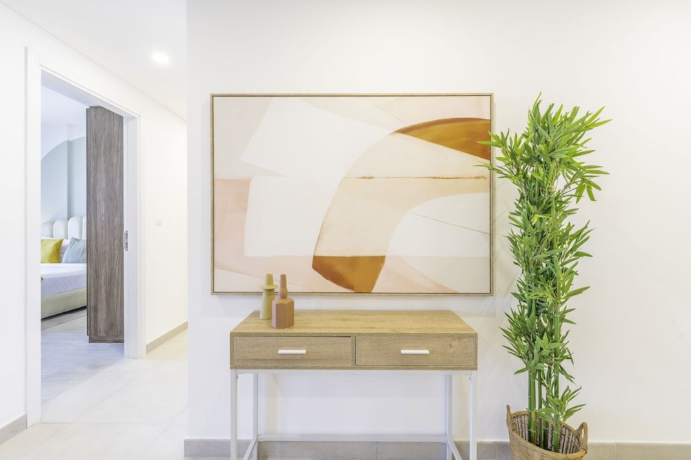 Monty - Beach Life Boho 1BR with Burj Al Arab View
