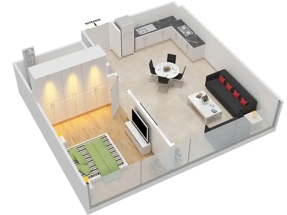 Room layout blue print