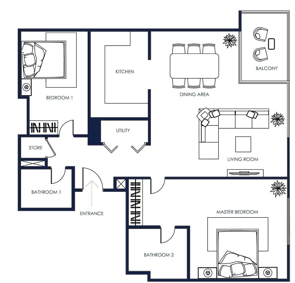 bnbme | Al Murjan Tower | 2 BDR Apartment 5