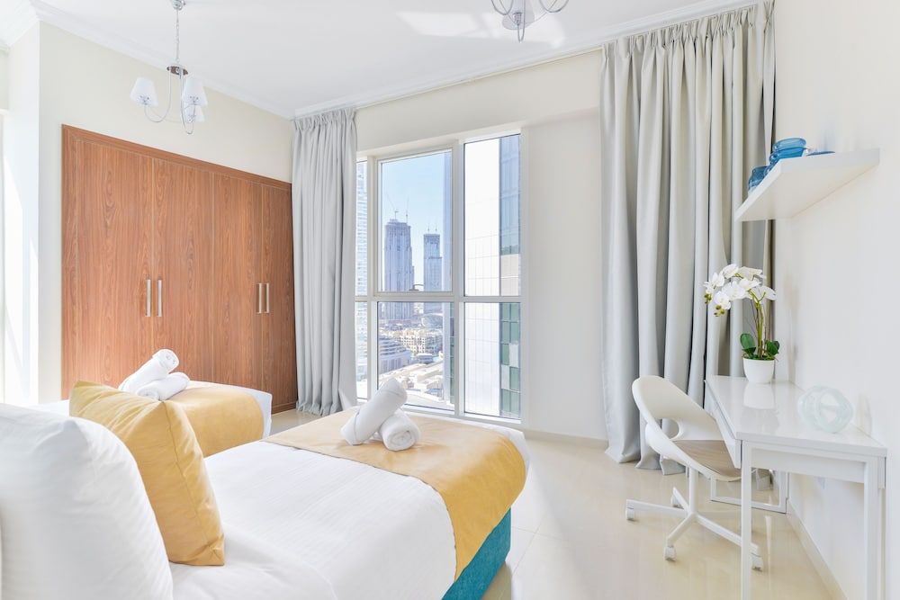 Dunya Tower - Downtown Luxury - 5 Min Walk To Dubai Mall! Deluxe 3BR Apartment 7