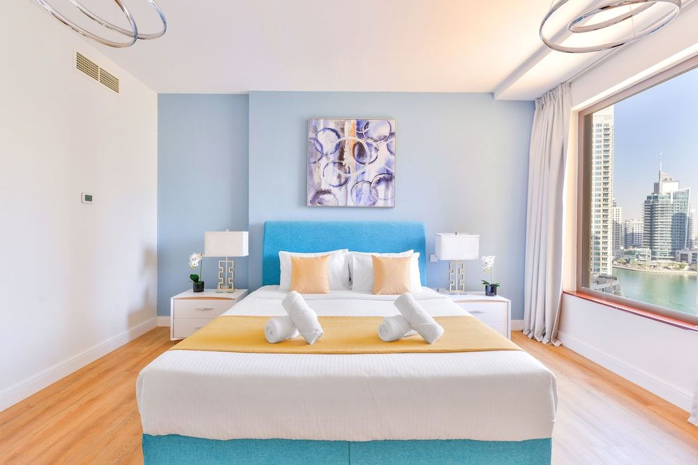 Luxury JBR - Marina View - Beach Resorts Access Deluxe 1BR Apartment  - Marina View 2