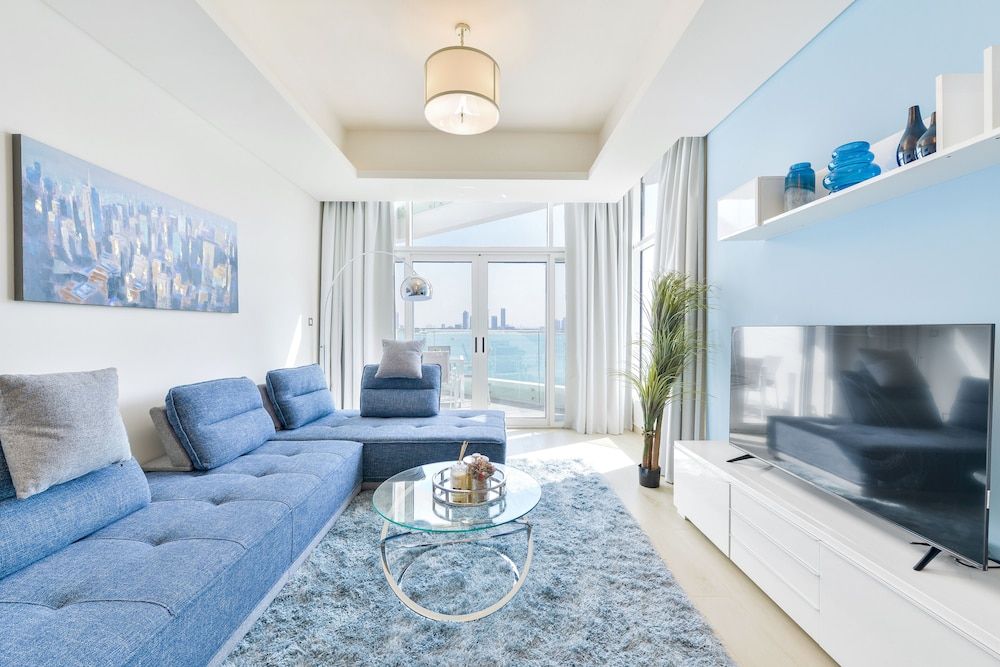 Ultra Luxury Palm - Mina Azizi Beachfront - Private Beach and Pool Ultra Deluxe Palm 1BR Apartment 11