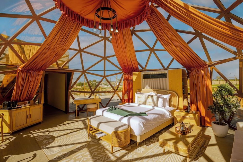 Al Marmoom Dome Luxury Desert Experiential Stay Dome with Breakfast