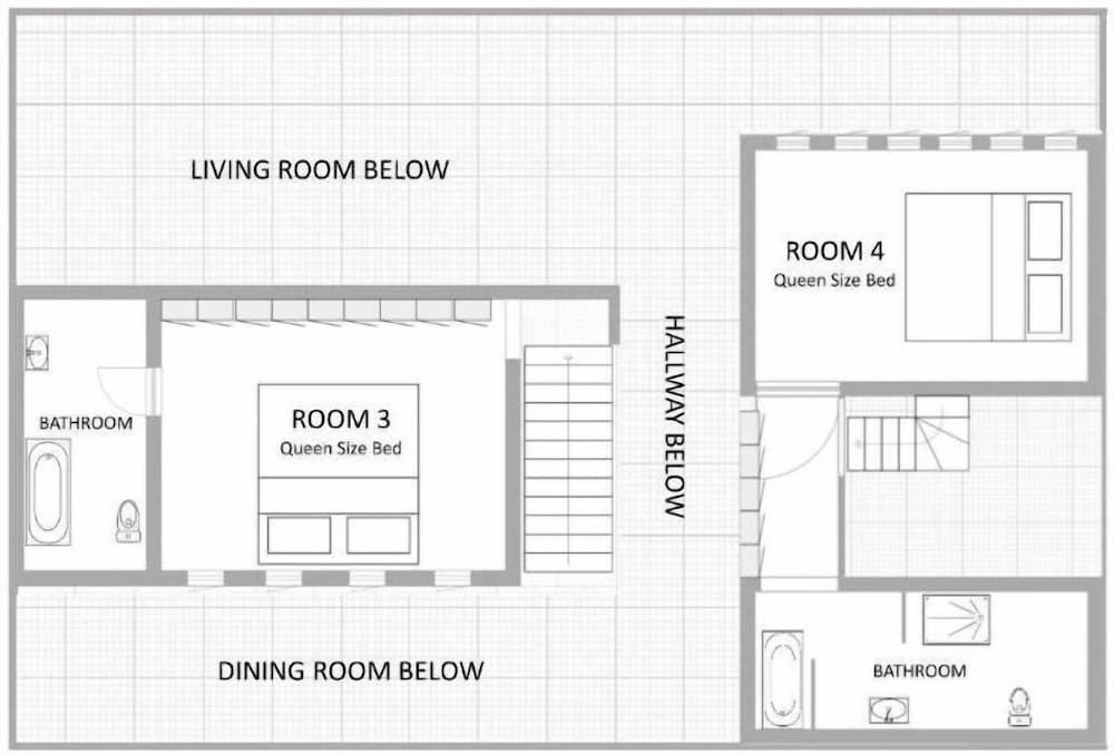 Room layout blue print