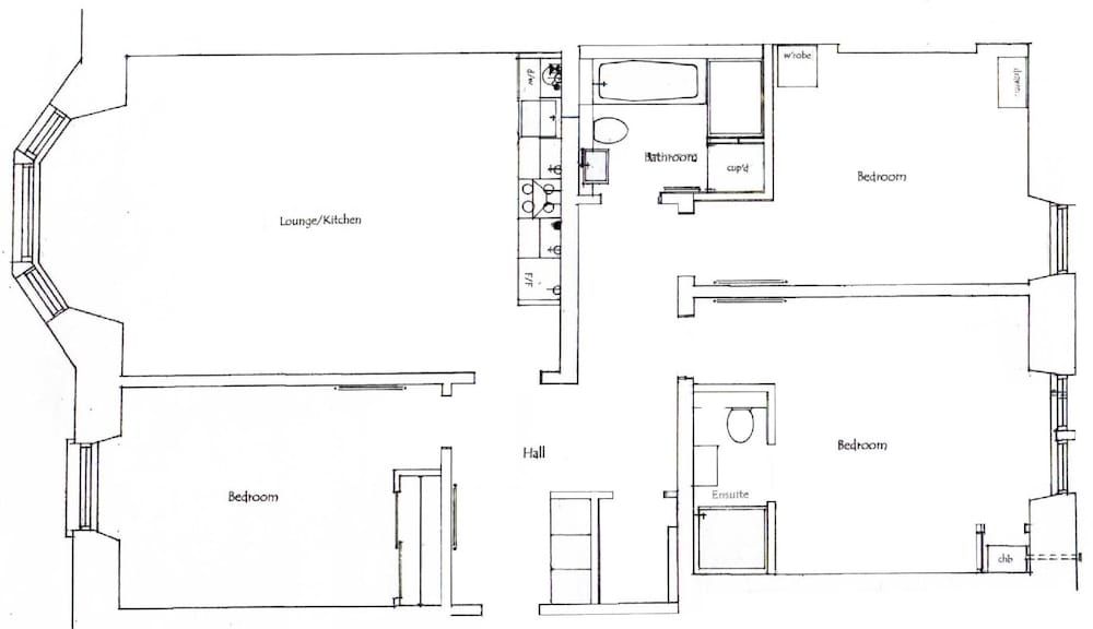 Room layout blue print
