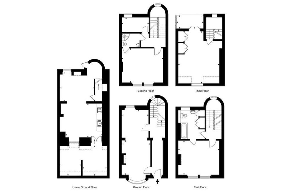 The Georgian Townhouse Pierrepont Place Traditional House, Private Bathroom, City View (PP) 28