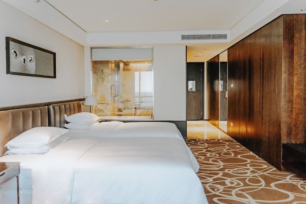 Double Room, 2 Double Beds, City View