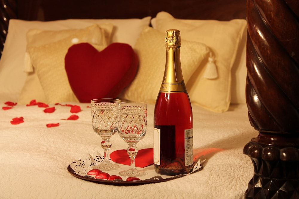 Colston Hall Farmhouse B&B Deluxe Double Room with Four Poster Bed 5