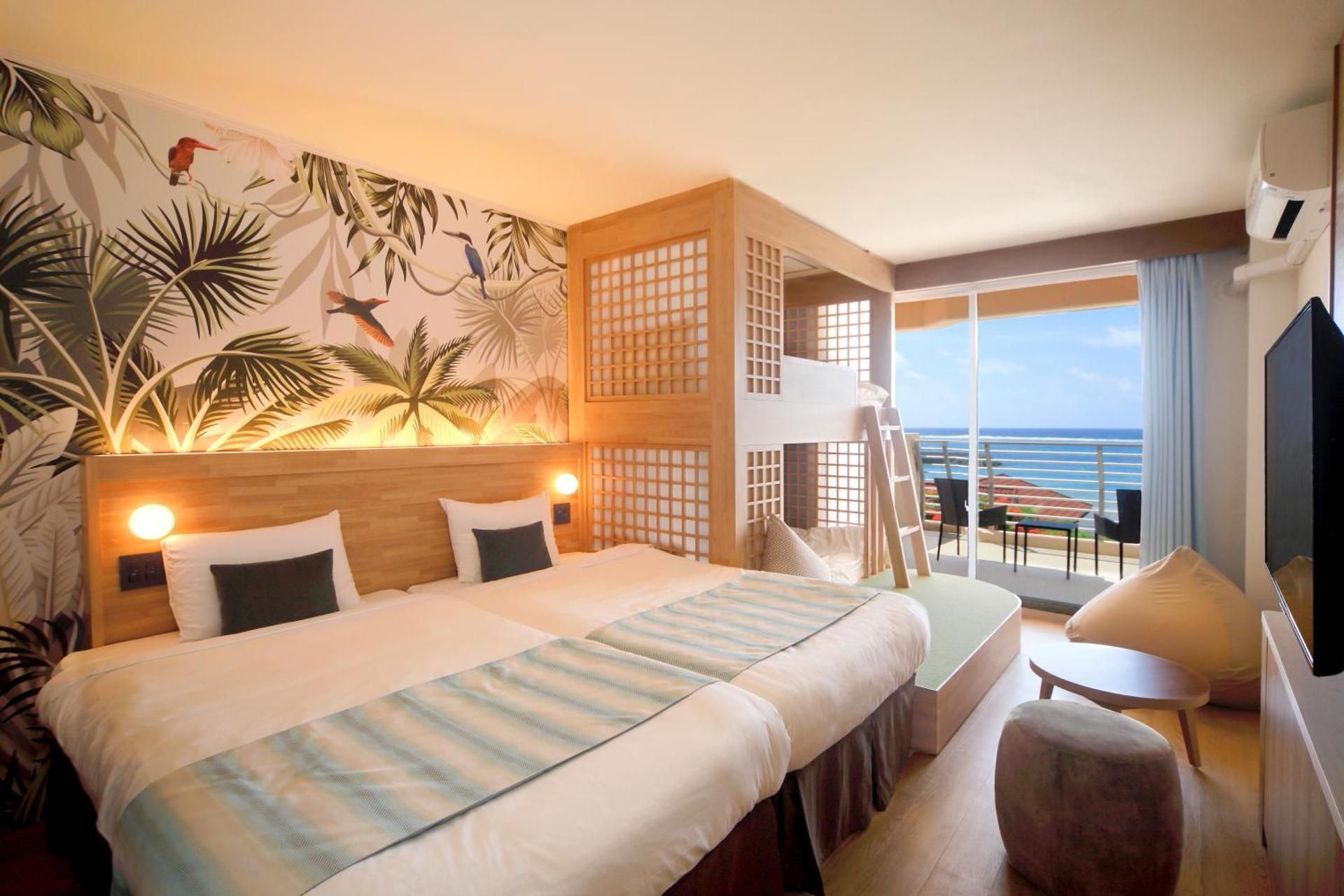Standard room ( 2 Single beds+ Bunk beds ) with Terrace 30 - Main Building