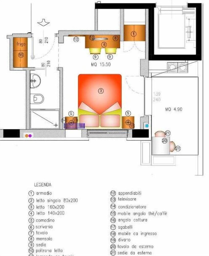 Room layout blue print