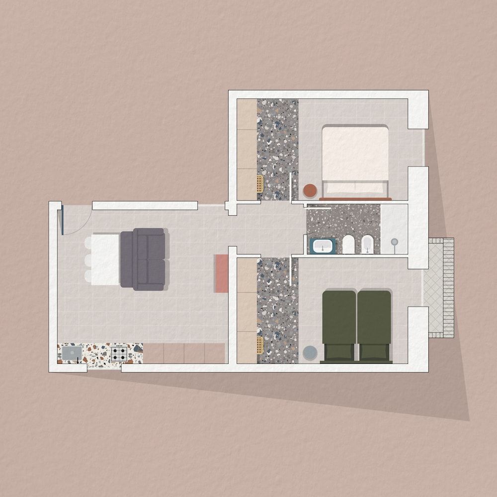 Room layout blue print