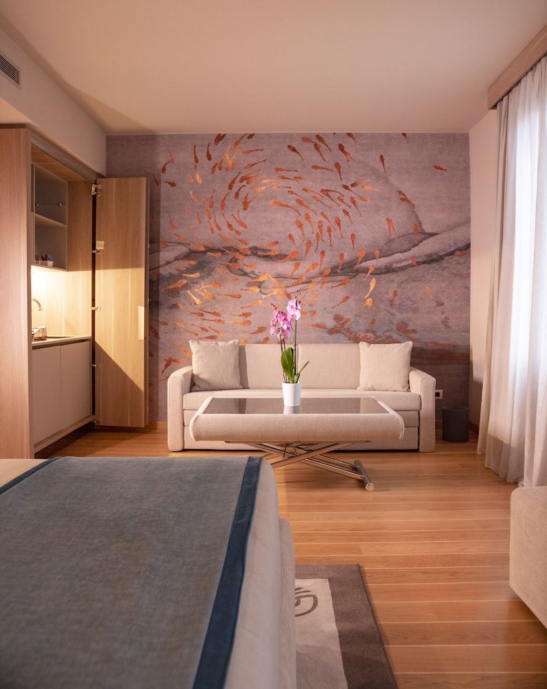 Miramare Suites One-Bedroom Suite with Balcony and Sea View of the Baia delle Favole 6