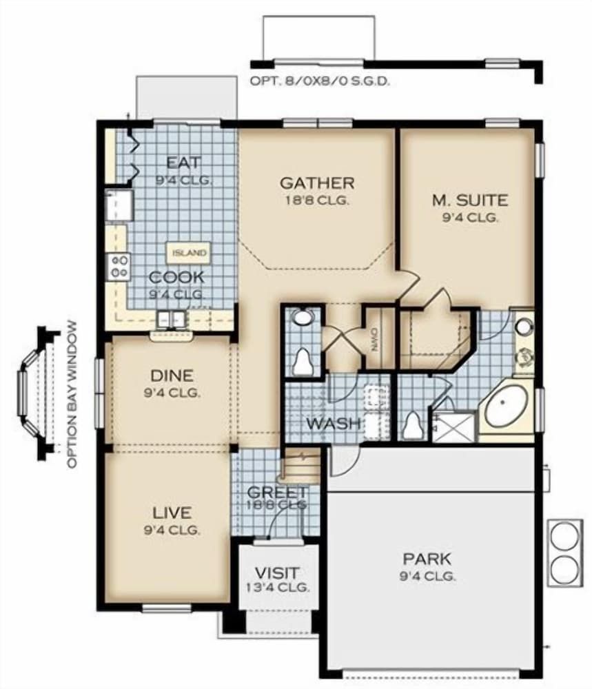 Room layout blue print