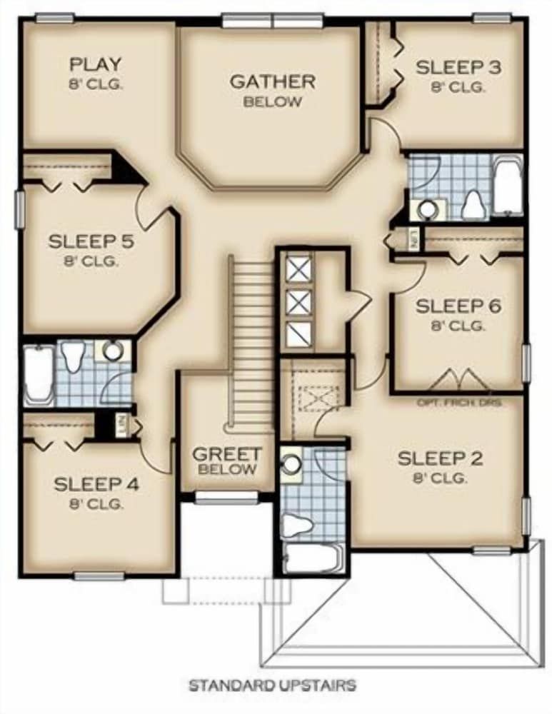 Room layout blue print