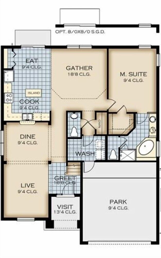 Room layout blue print