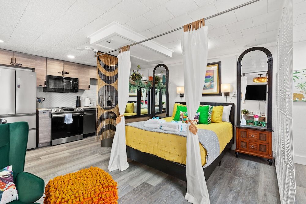 Studio, Multiple Beds, Patio, Garden View