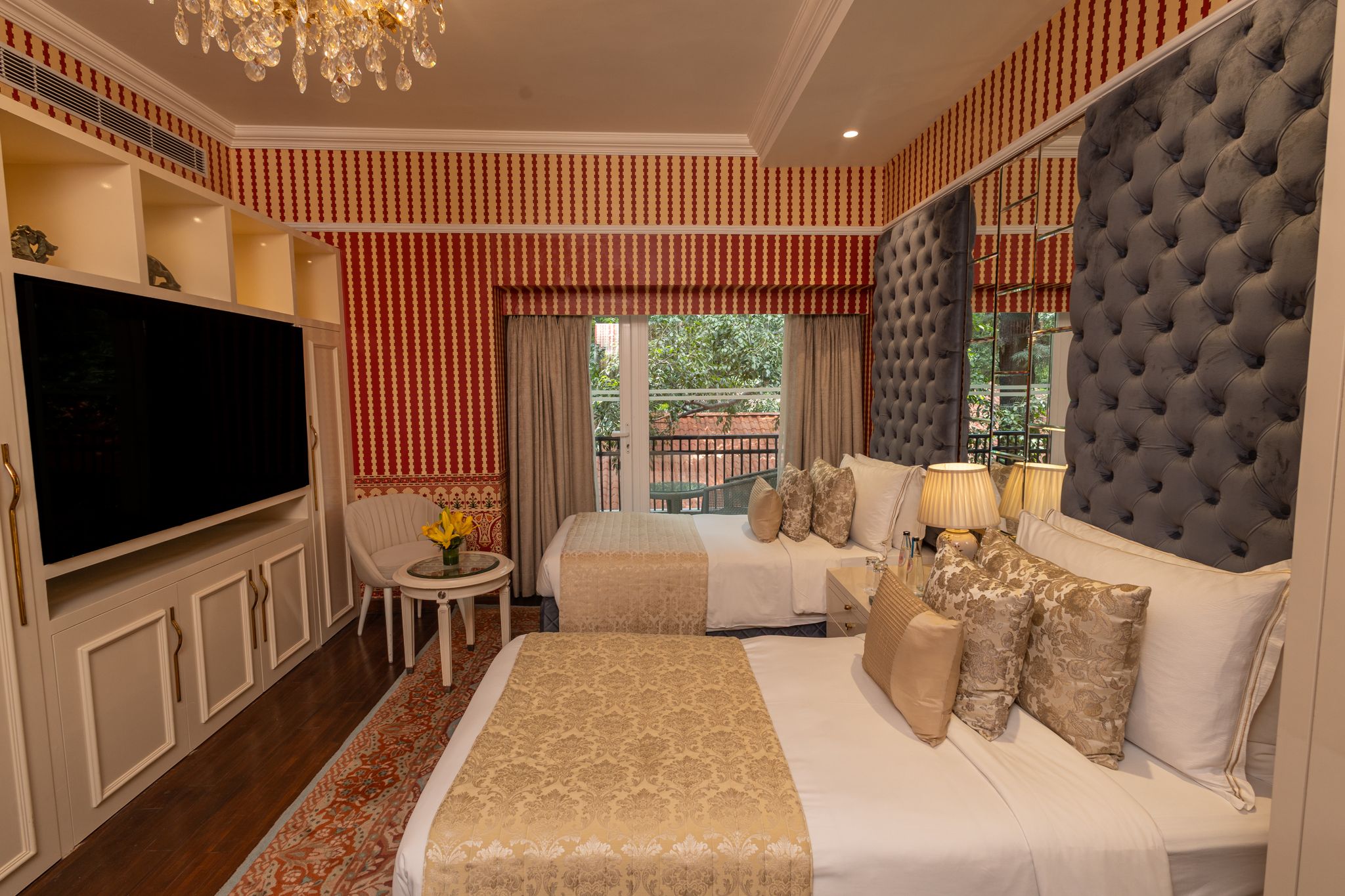 Luxury Twin Bed Room with Balcony