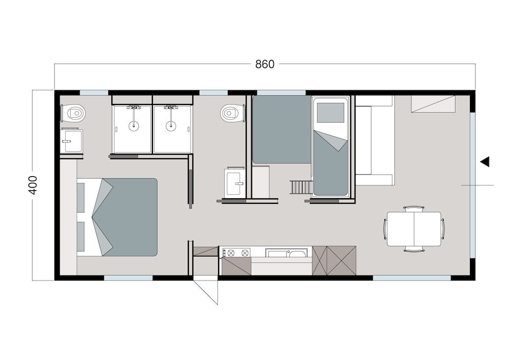 Room layout blue print