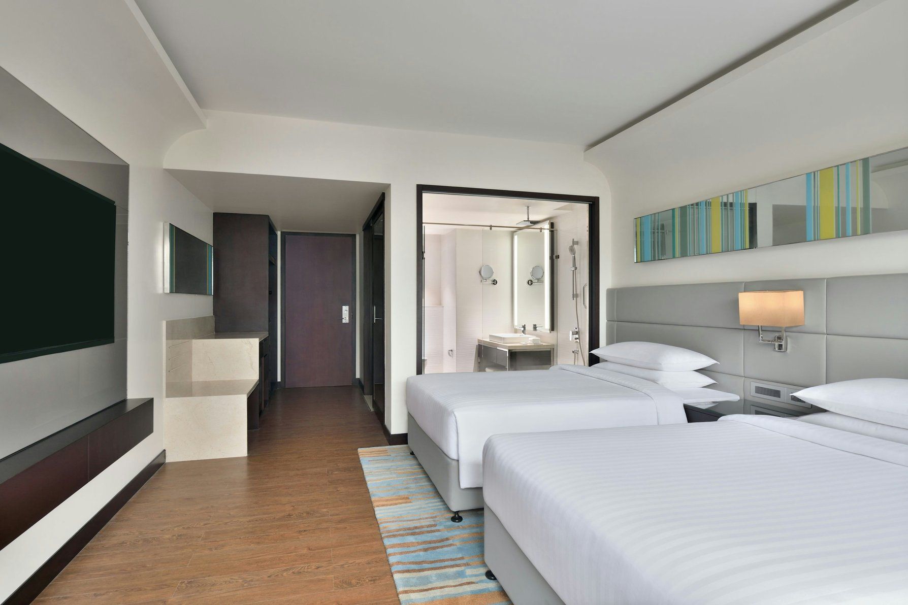 Guest room, 2 Twin, Hill view