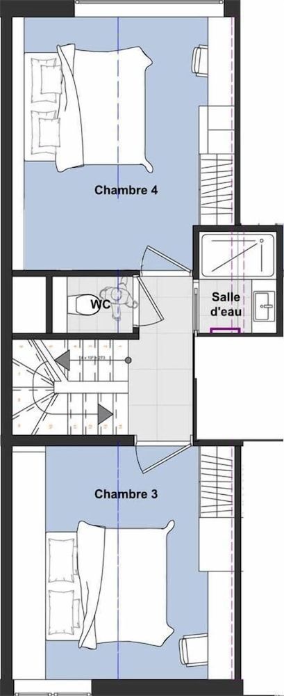 Duplex, 4 Bedrooms (8 pers)