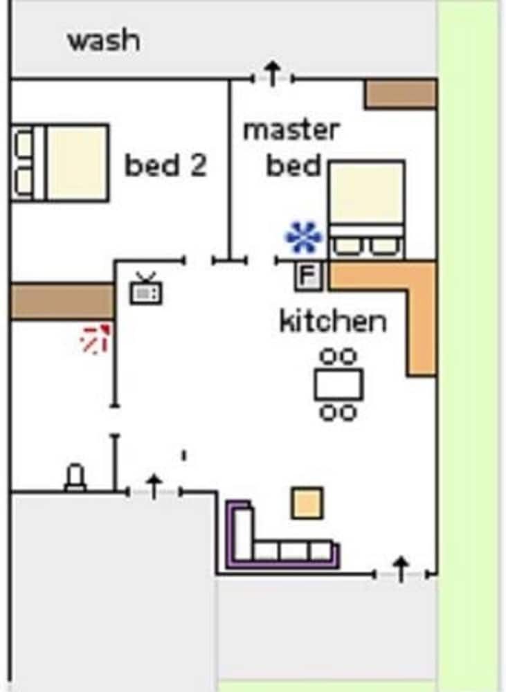 Room layout blue print