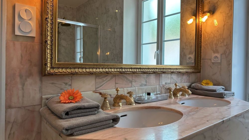 Logis Vélès Presidential Suite, Private Bathroom, Park View 8