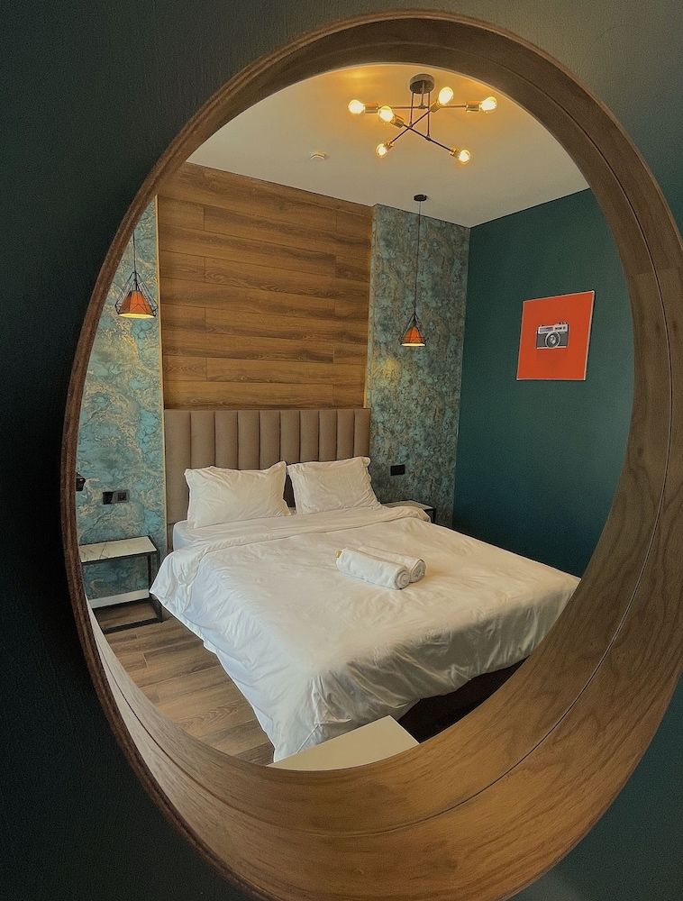 Prego apartments Almatau Design Studio, Refrigerator & Microwave 4