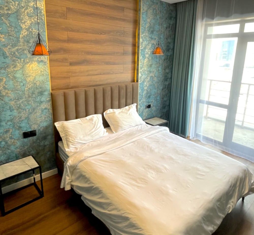 Prego apartments Almatau Design Studio, Refrigerator & Microwave