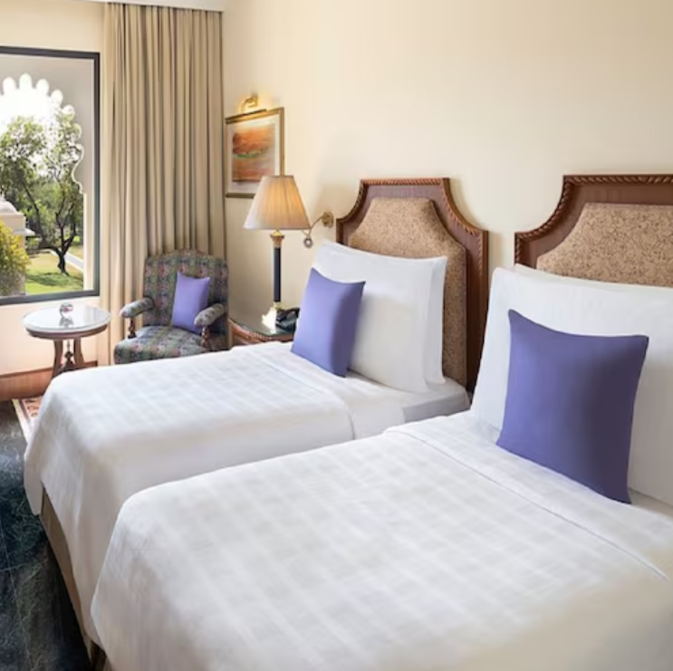 Trident Udaipur Deluxe Garden View Room Twin 2