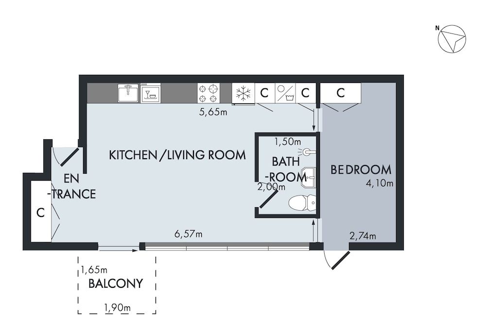 Room layout blue print