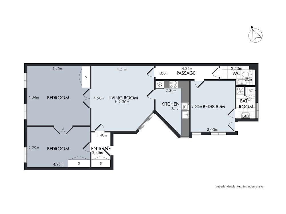 Room layout blue print