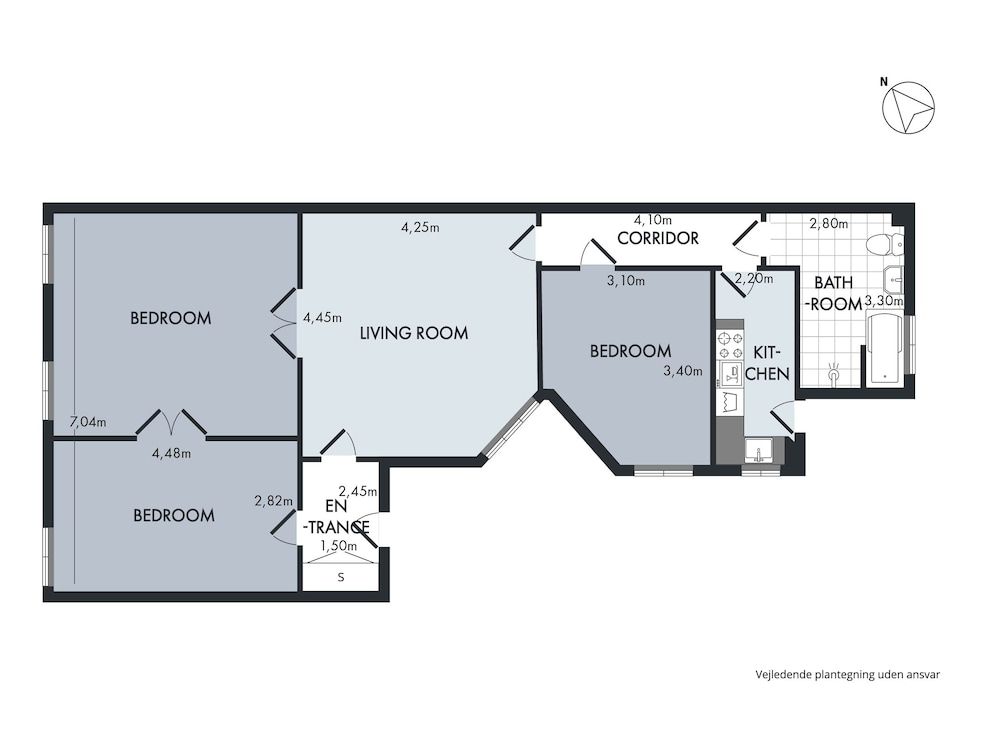 Room layout blue print