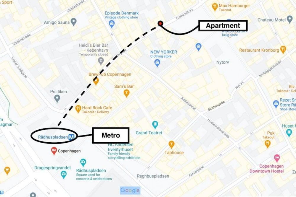 Apt Centrum of CPH 50M to Metro w Balcony Apartment 25