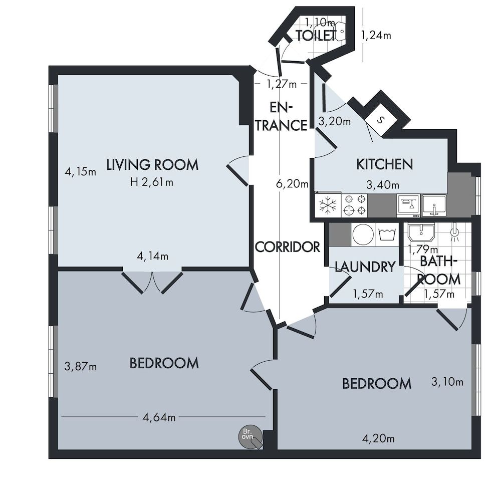 Room layout blue print