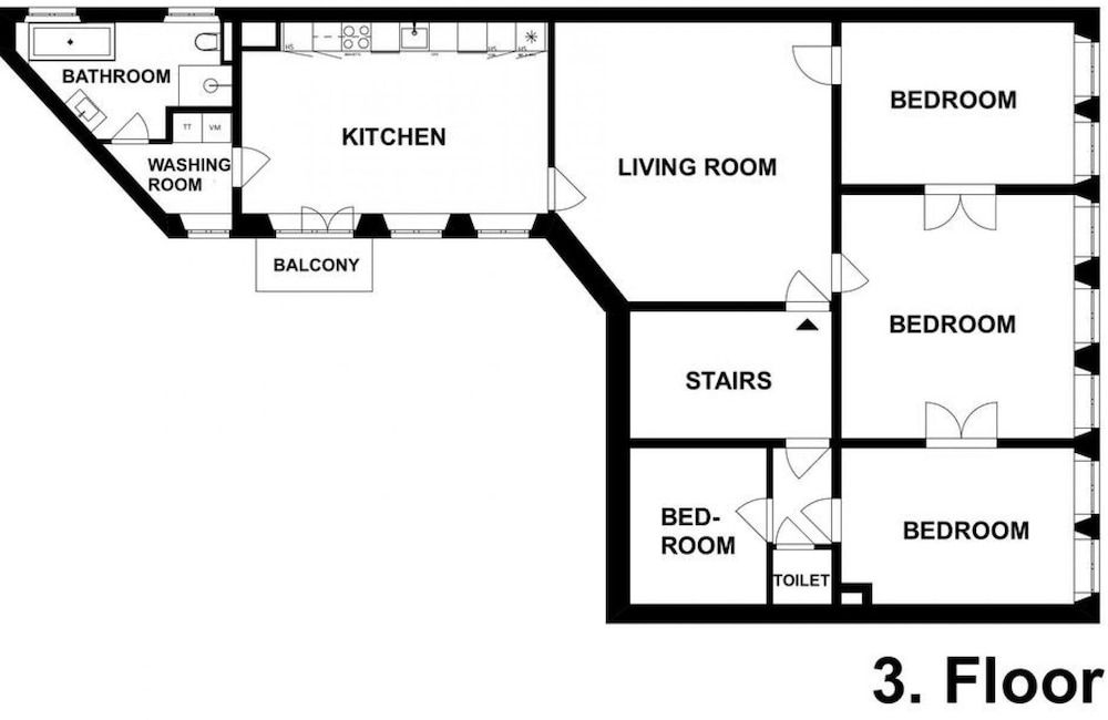 4BR Balcony Extreme Location and Designer Apt Apartment 63