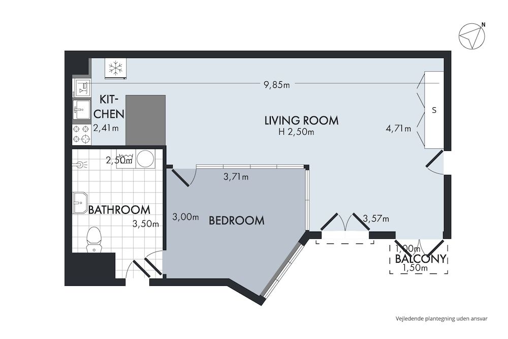 Room layout blue print