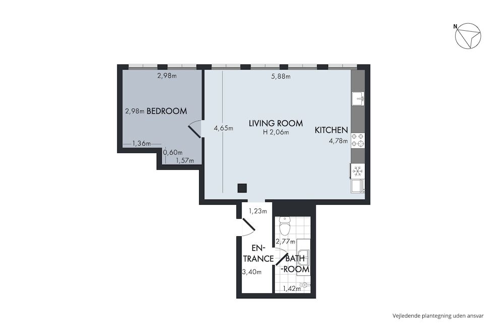 Room layout blue print