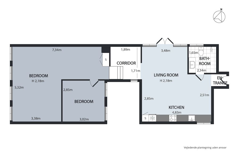 Room layout blue print