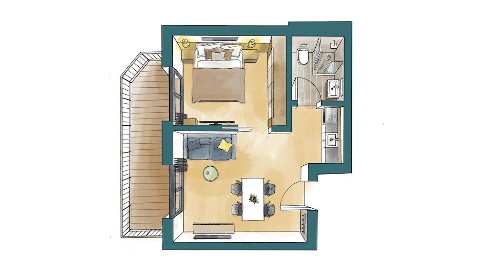 Room layout blue print
