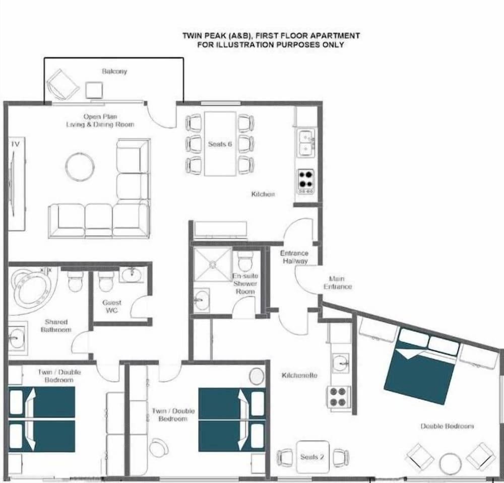 Nevada Residence - Twin Peak Deluxe Apartment 23