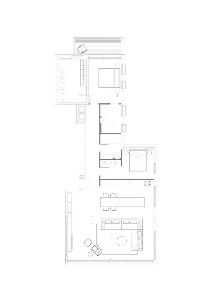 Room layout blue print