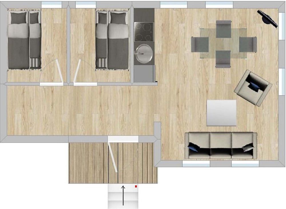 Room layout blue print
