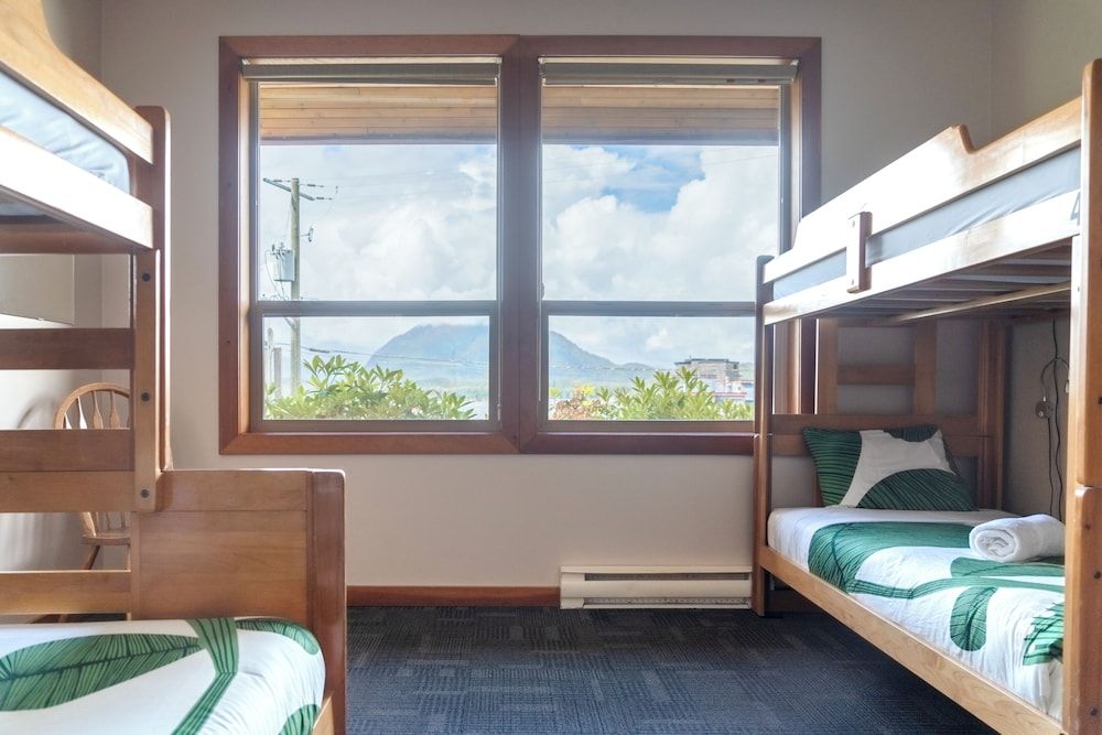 Private room with ocean views and shared bathrooms