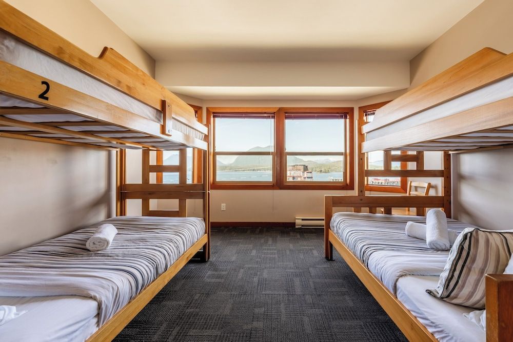 Private room with ocean views and shared bathrooms