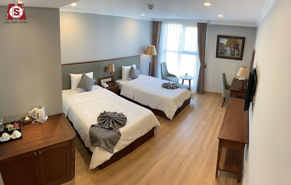 Cau Giay Hotel Deluxe Twin Room 3