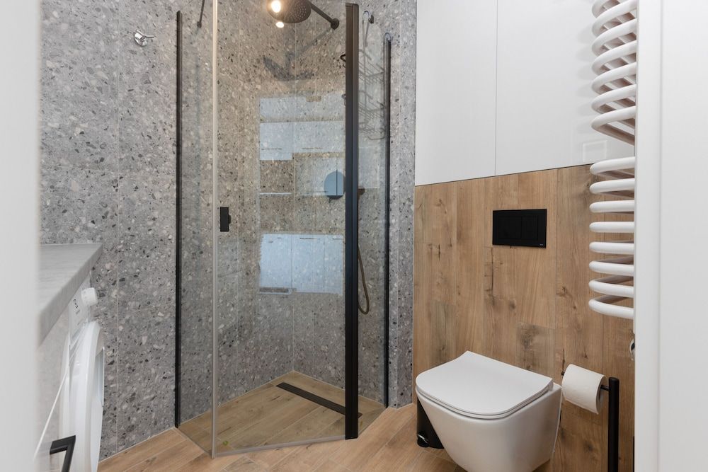 Pet-friendly Kasprzaka Studio by Renters Studio, Balcony 16