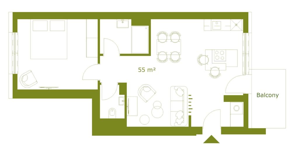 Green Leisure Apartments Standard Apartment 9