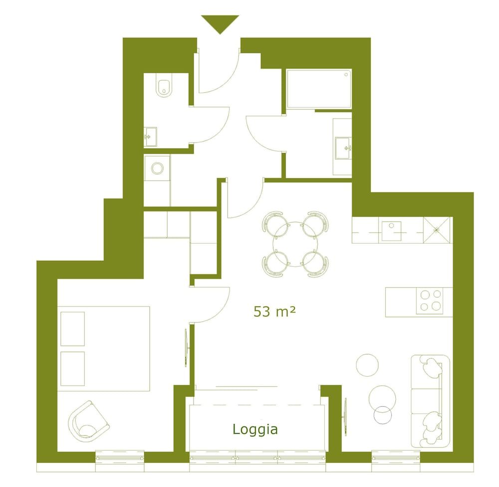 Green Leisure Apartments Standard Apartment 4