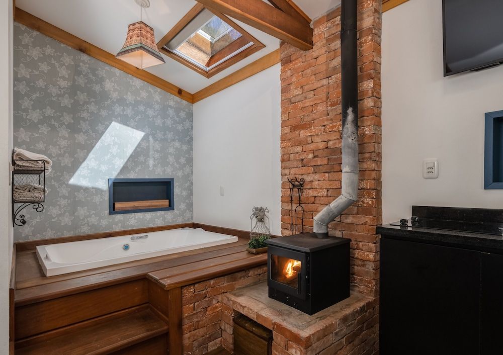 Luxury Studio, Fireplace (Cozinha Auxiliar e Banheira de Hidro)