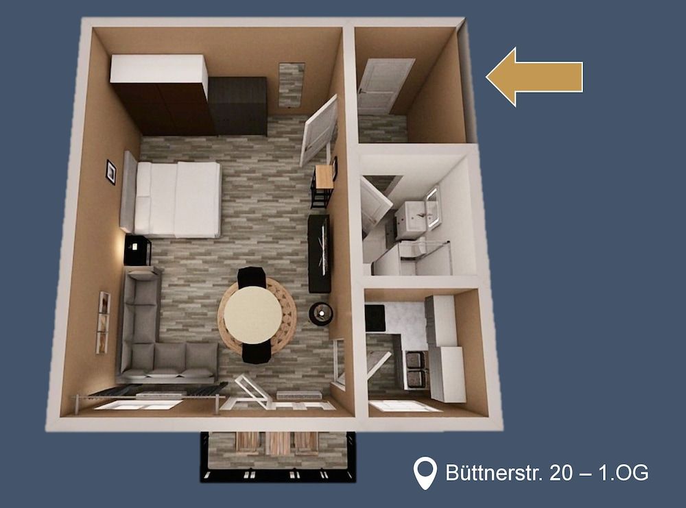 Luga Homes - Gewandhaus *Industrial* Studio with Kitchen and Balcony 19